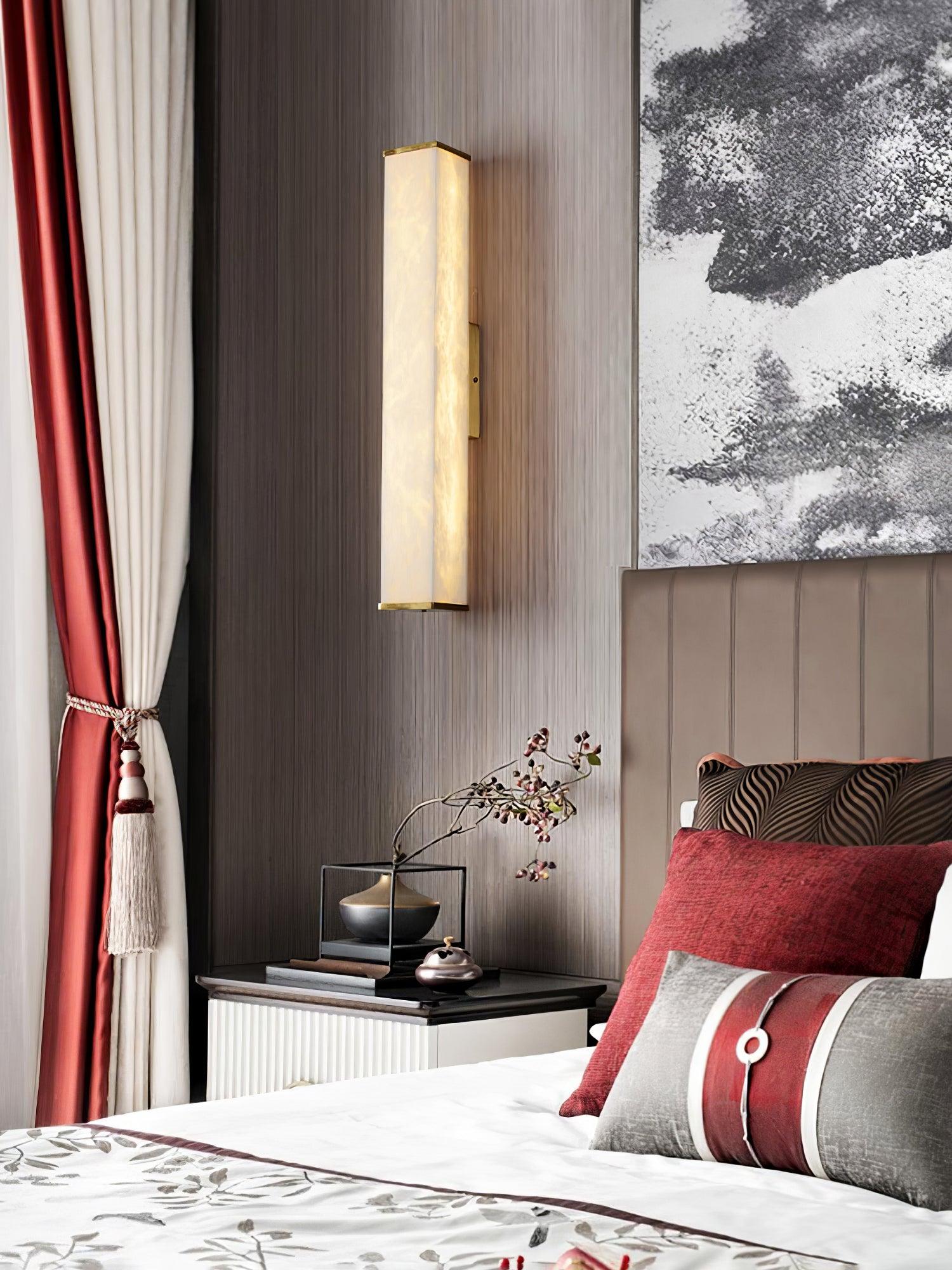 Vithaira Alabaster Linear Wall Lamp - Blowlighting