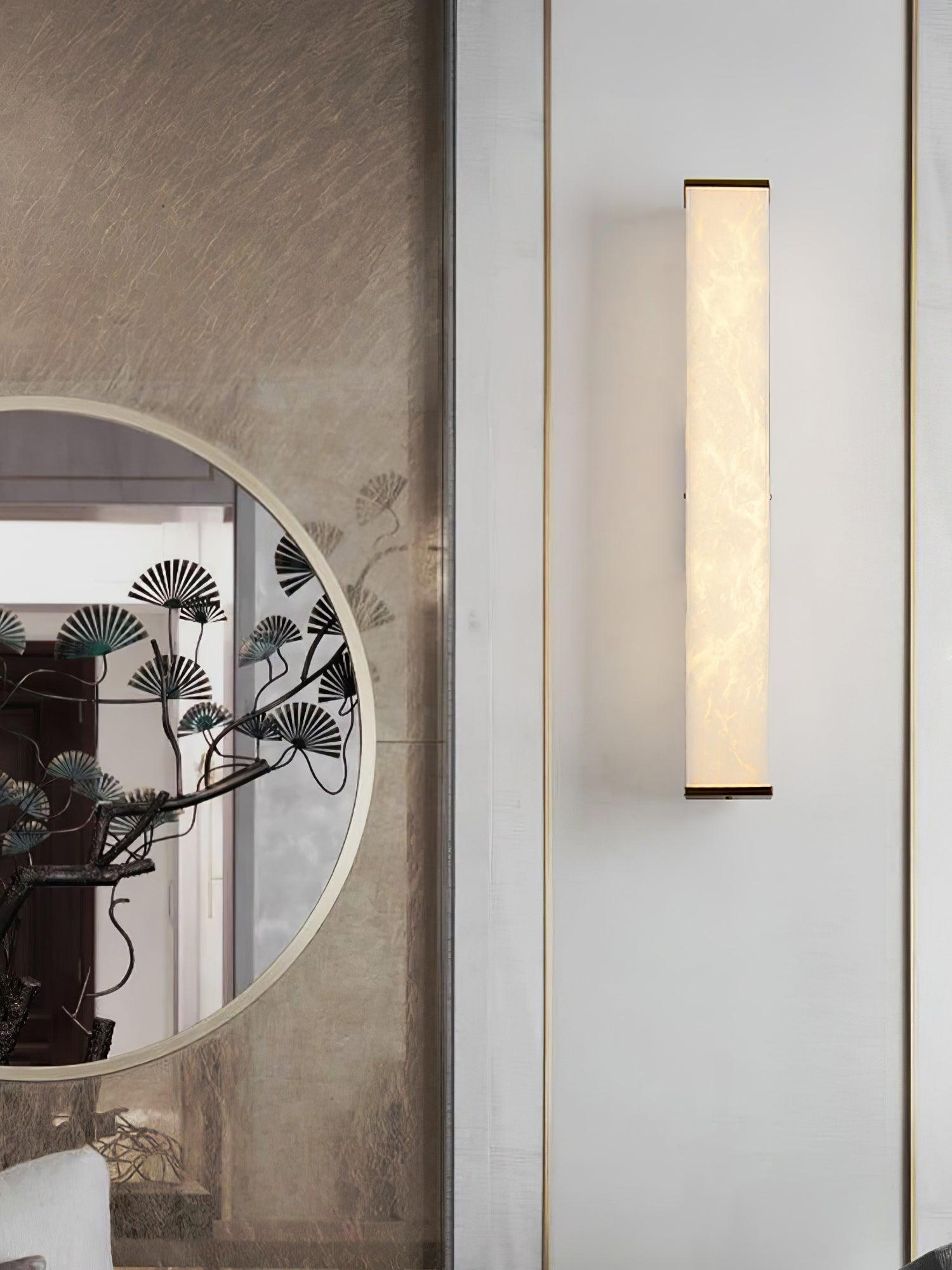 Vithaira Alabaster Linear Wall Lamp - Blowlighting