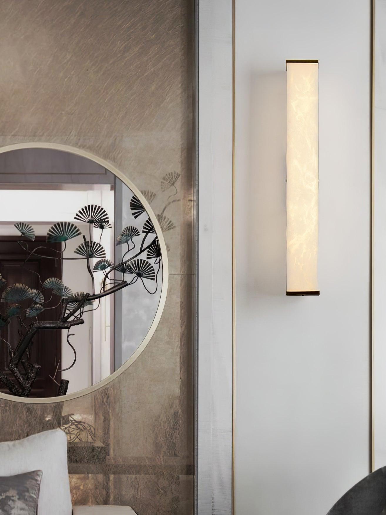 Vithaira Alabaster Linear Wall Lamp - Blowlighting