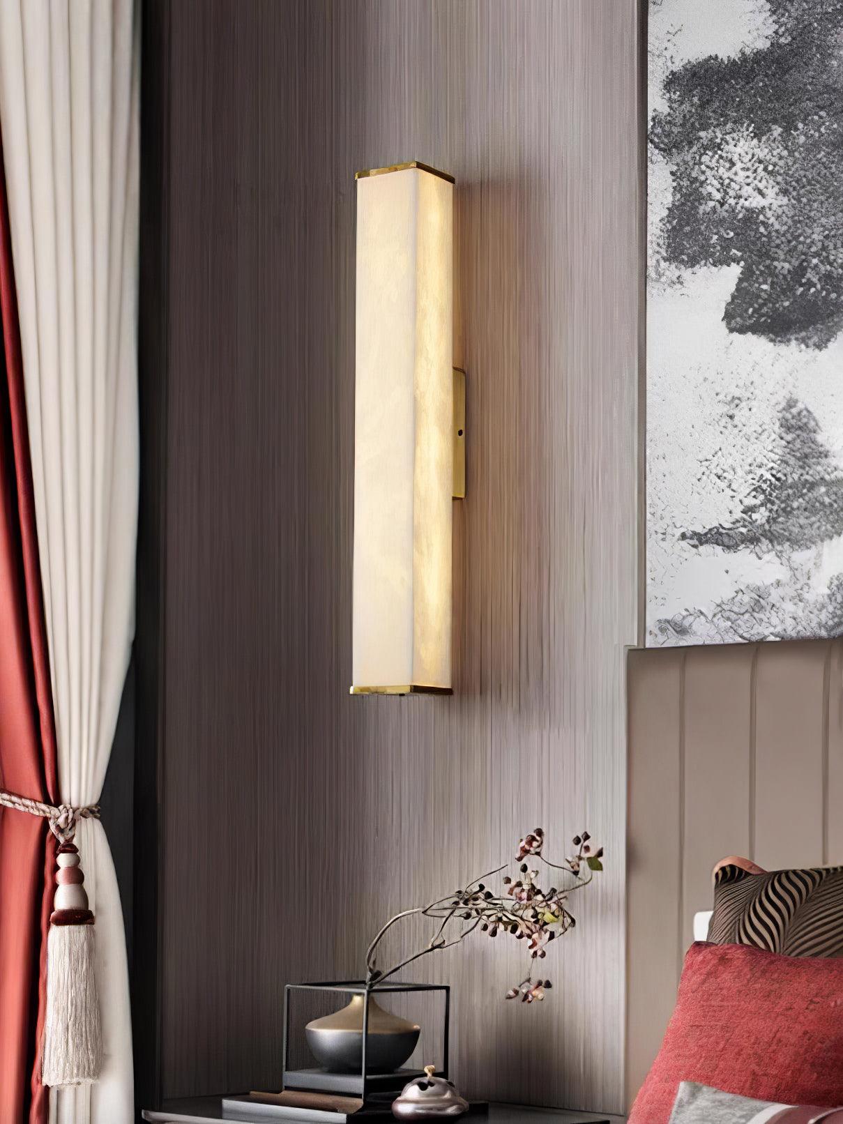 Vithaira Alabaster Linear Wall Lamp - Blowlighting