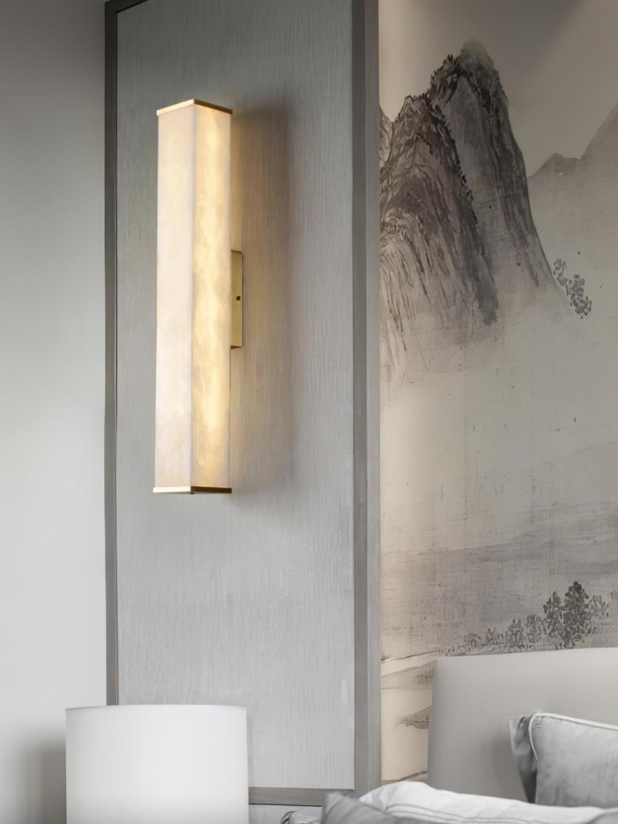 Vithaira Alabaster Linear Wall Lamp - Blowlighting