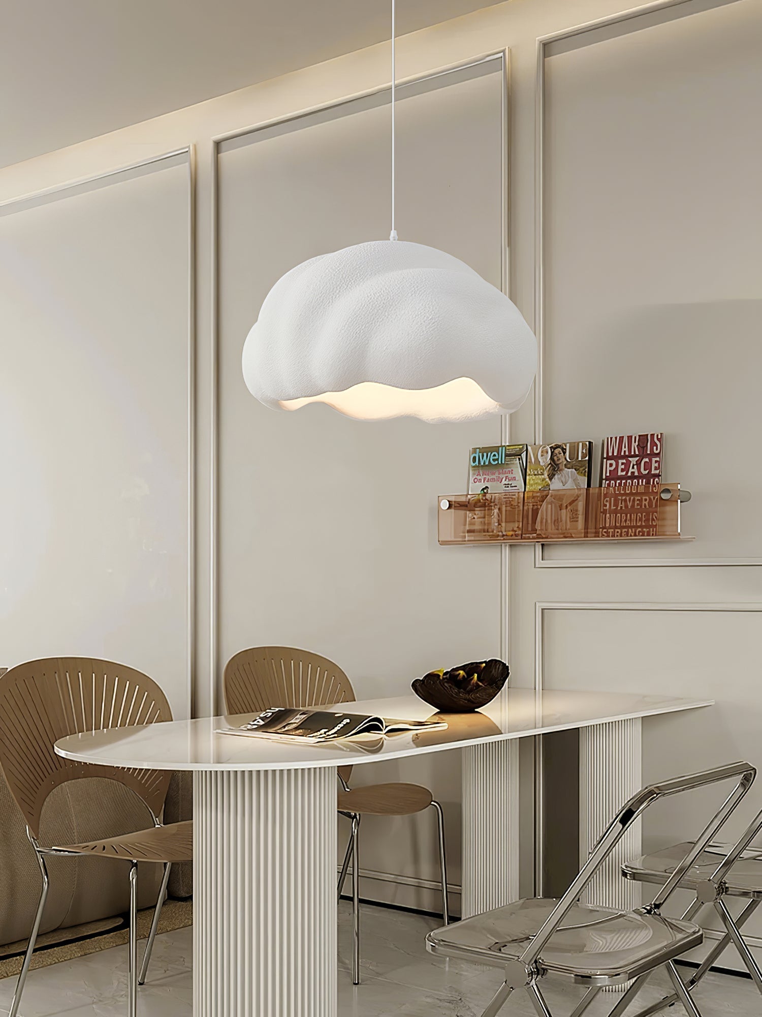 Itheira Modern Minimalist Plastic Metal Pendant Light - Blowlighting