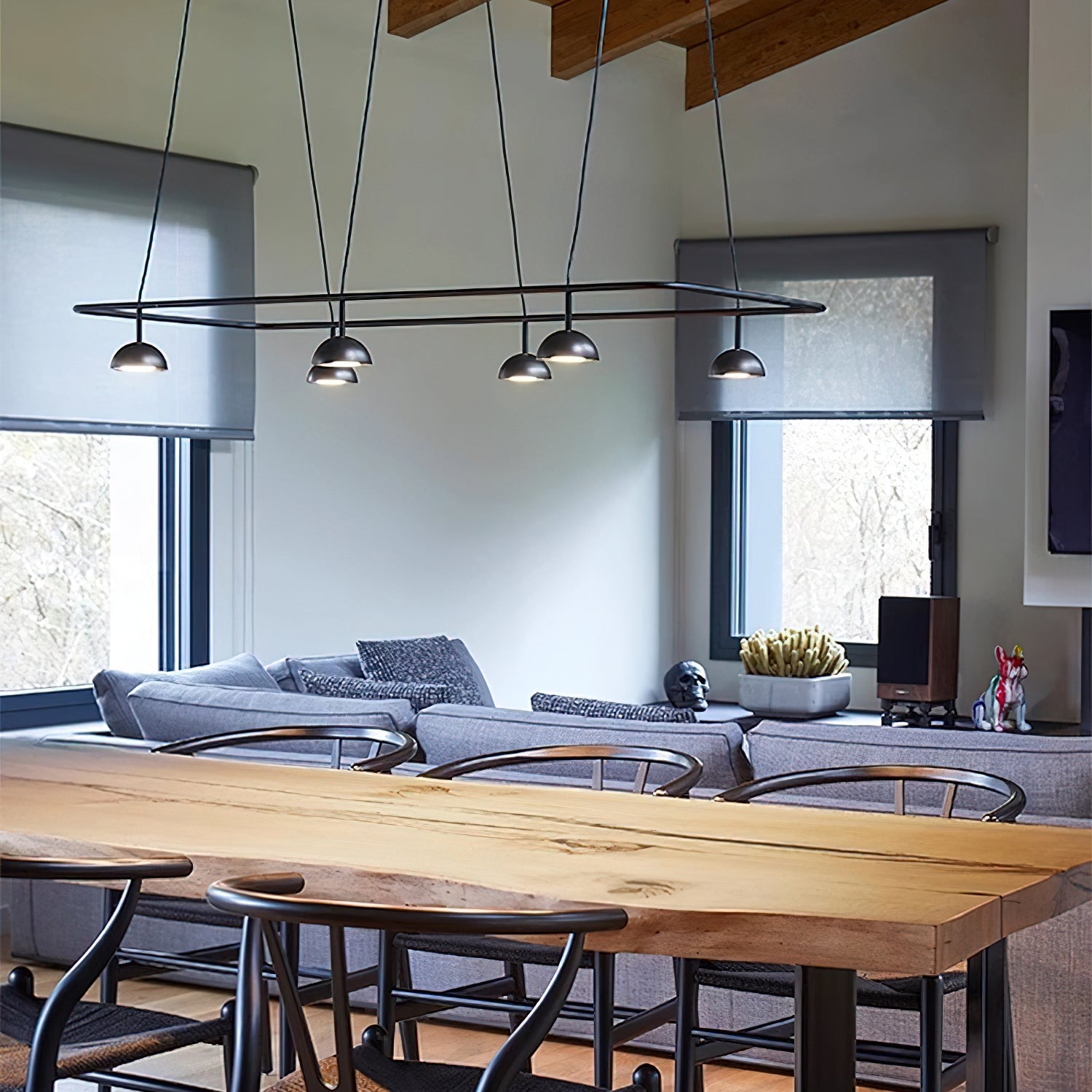 Aurora Chandelier LED Sleek - Blowlighting