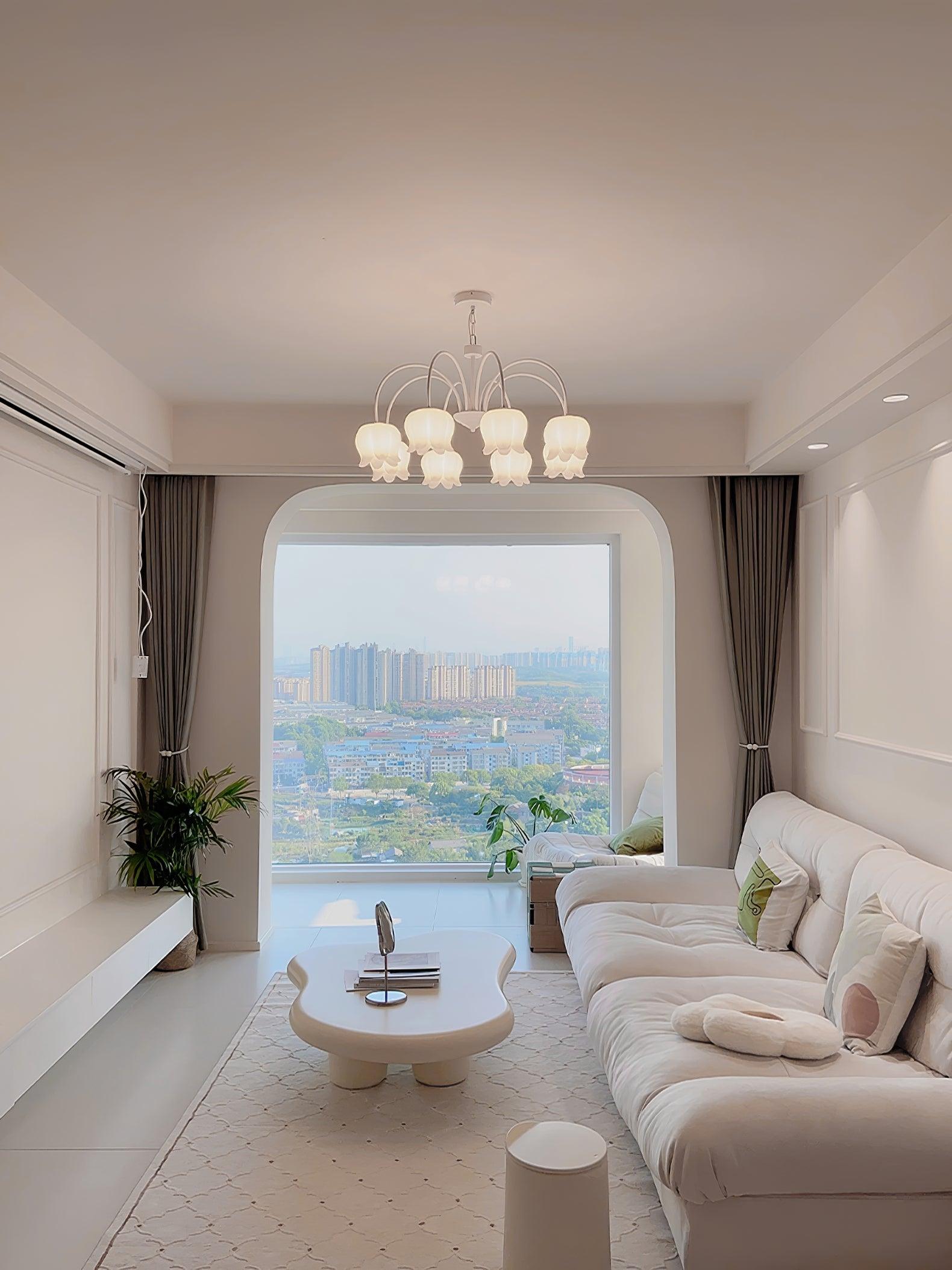 Curved Arm Bell Chandelier - Blowlighting