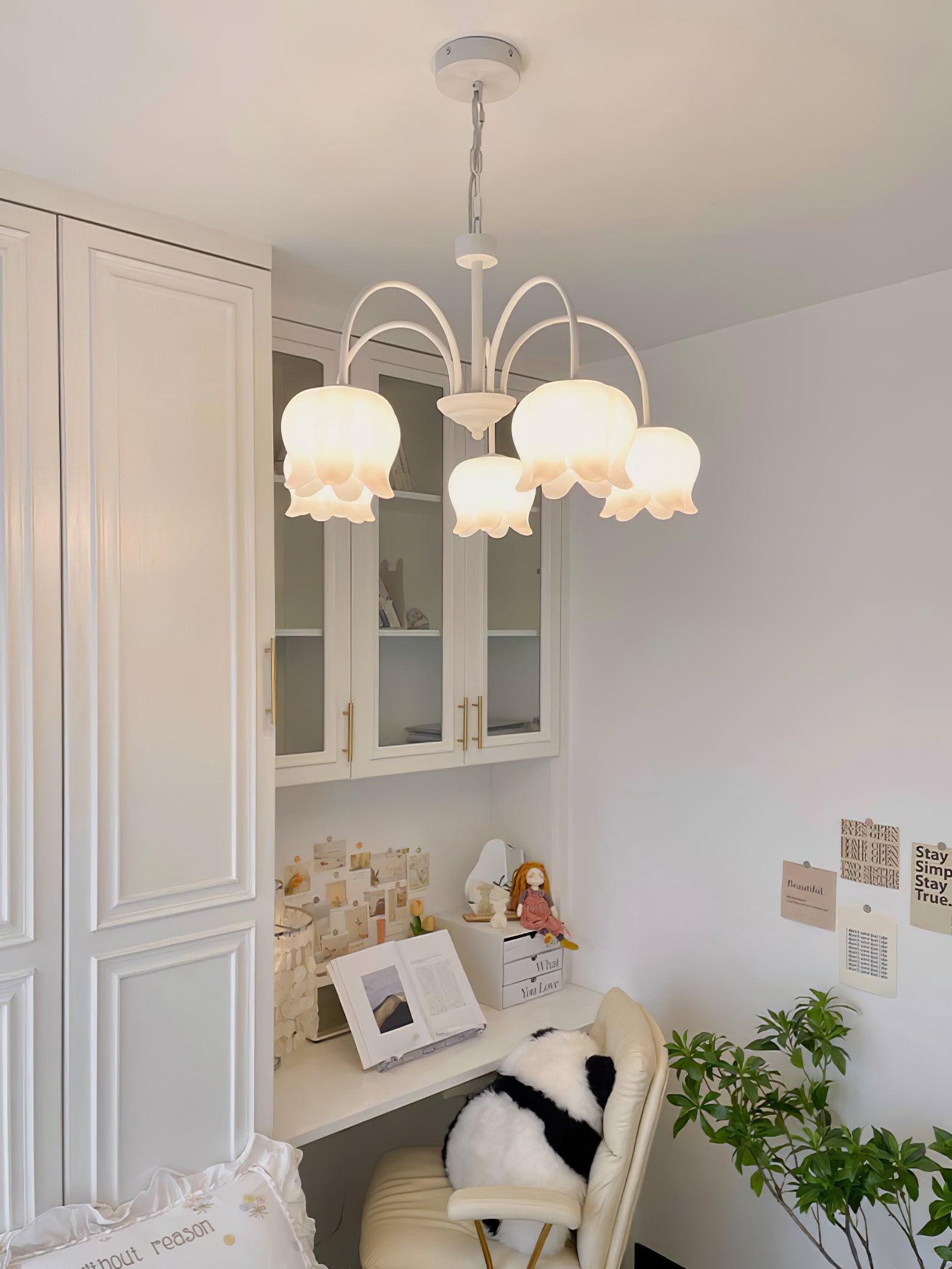 Curved Arm Bell Chandelier - Blowlighting