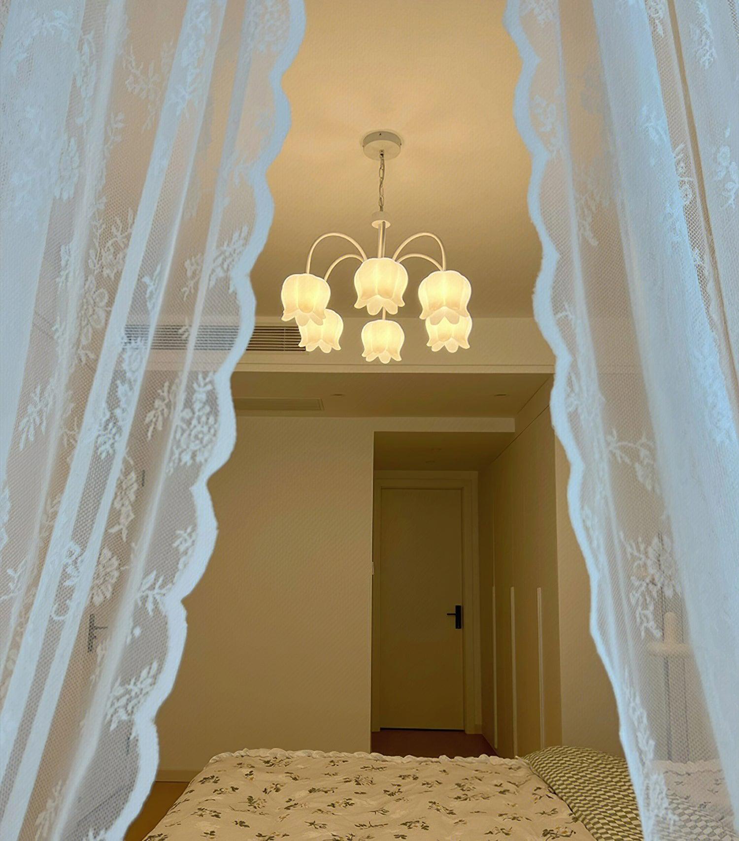 Curved Arm Bell Chandelier - Blowlighting