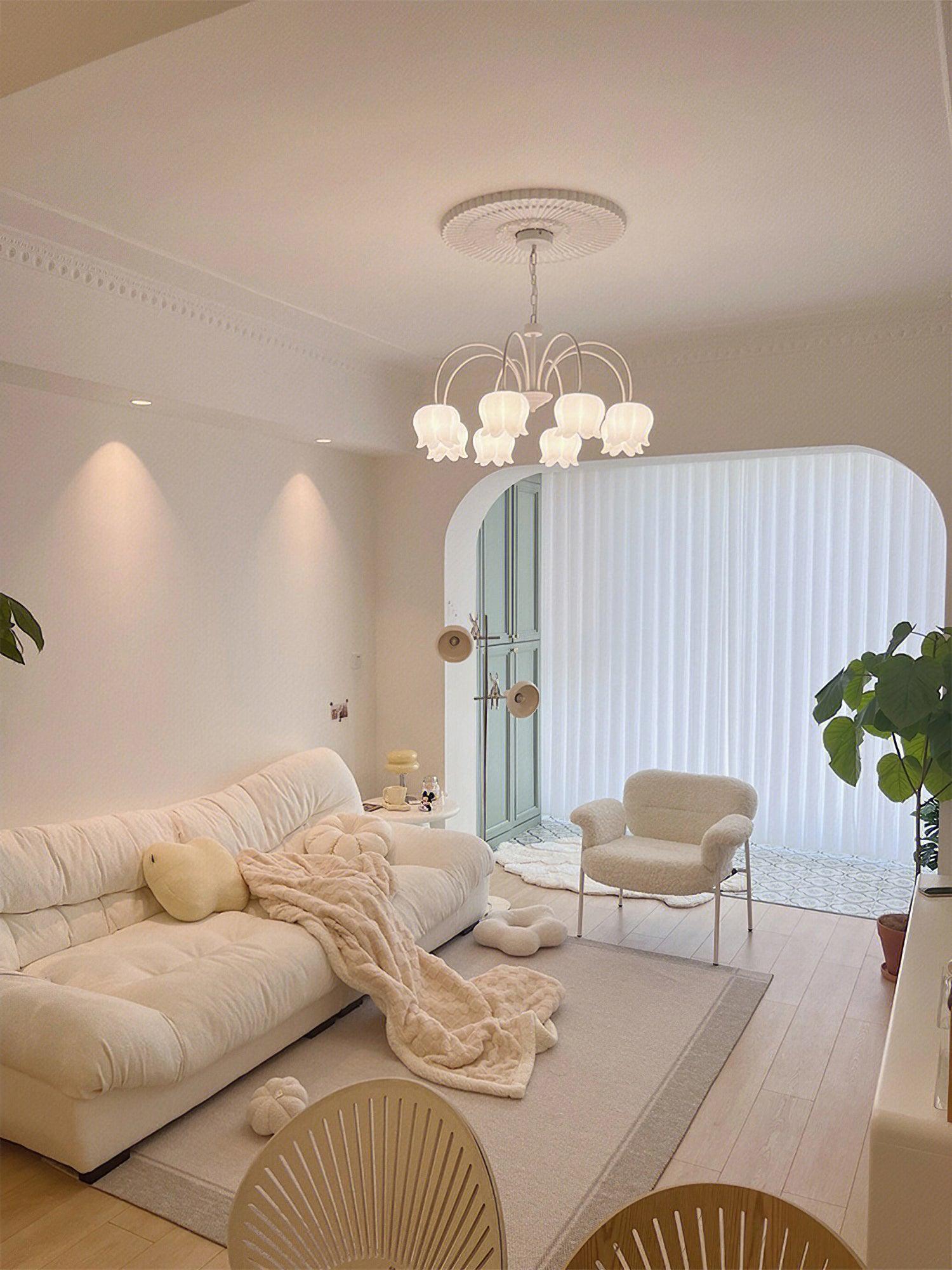 Curved Arm Bell Chandelier - Blowlighting