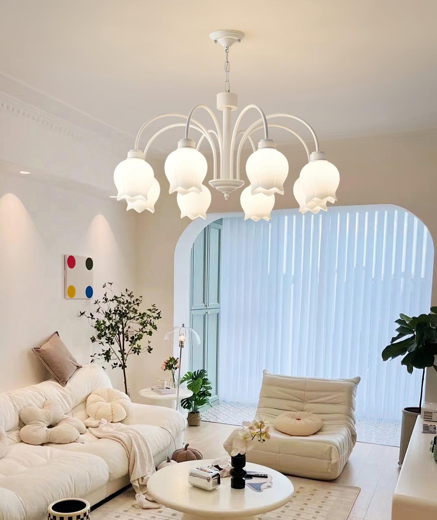 Curved Arm Bell Chandelier - Blowlighting