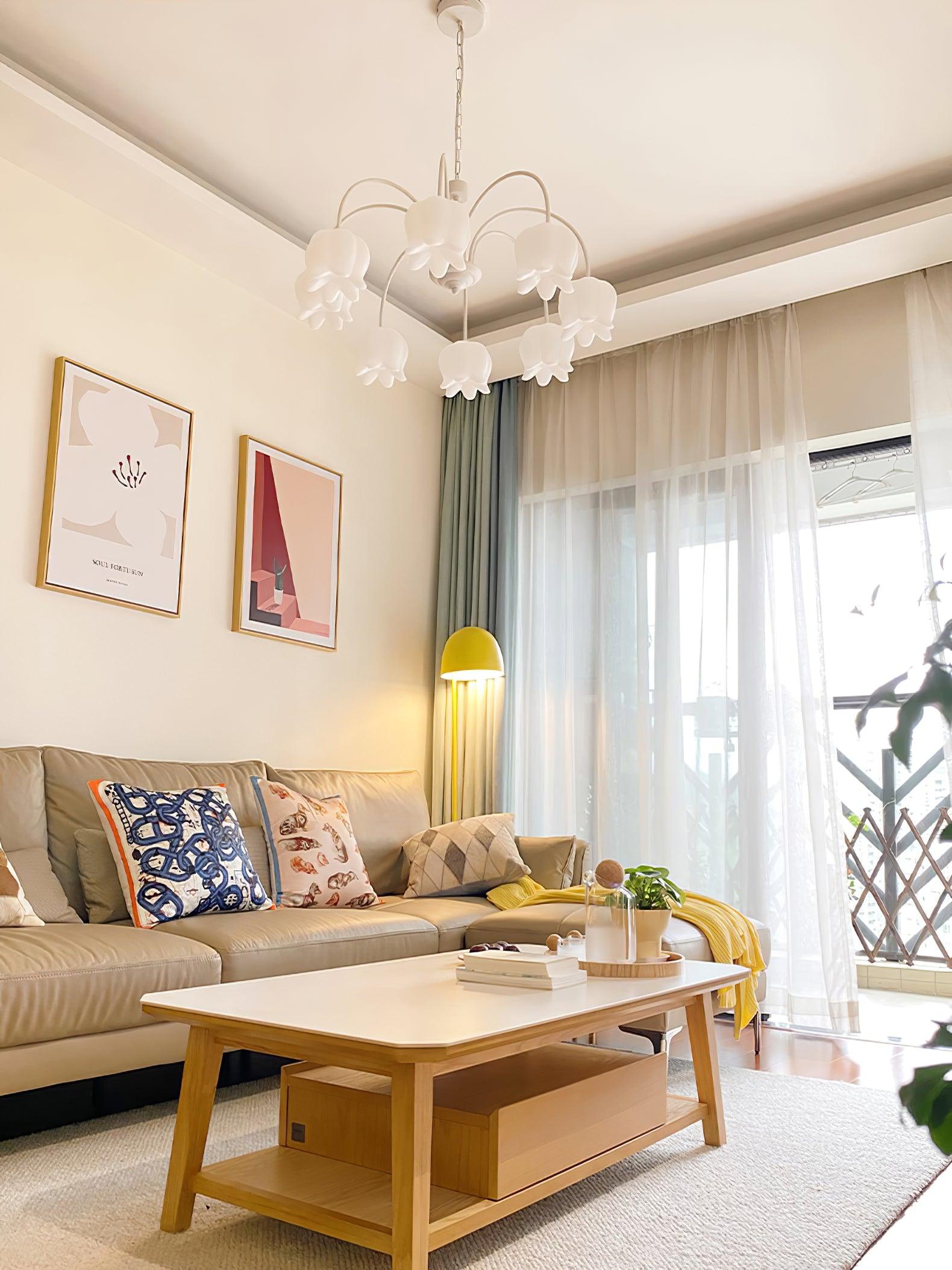 Curved Arm Bell Chandelier - Blowlighting