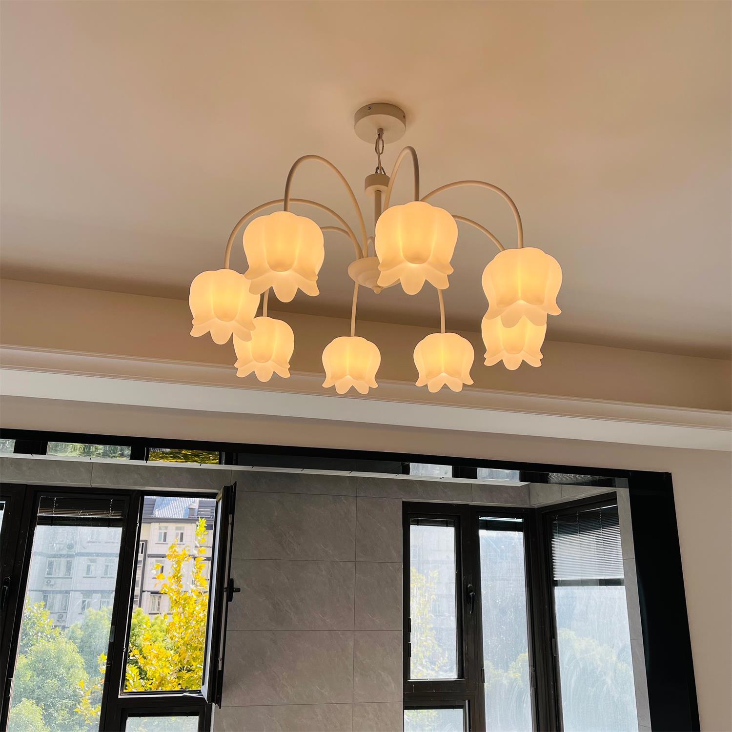 Curved Arm Bell Chandelier - Blowlighting