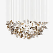 Cesilila Iridescent Metal Leaf Pendant Light - Blowlighting