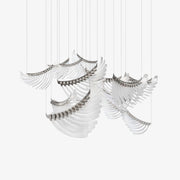 Eurrinia Glass Wing Cluster Chandelier - Blowlighting