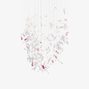 Zathaara Glass Feather Shape Chandelier - Blowlighting