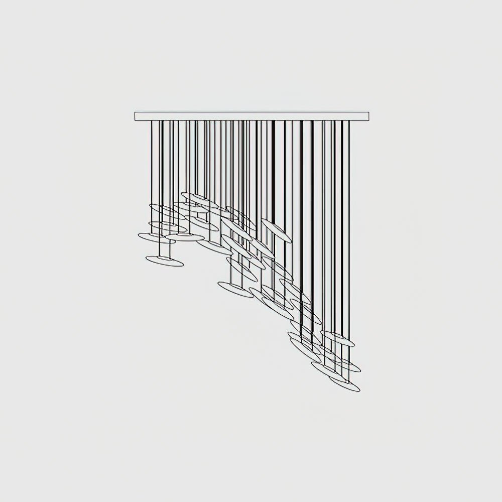 Moonlight Whispers Chandelier - Blowlighting