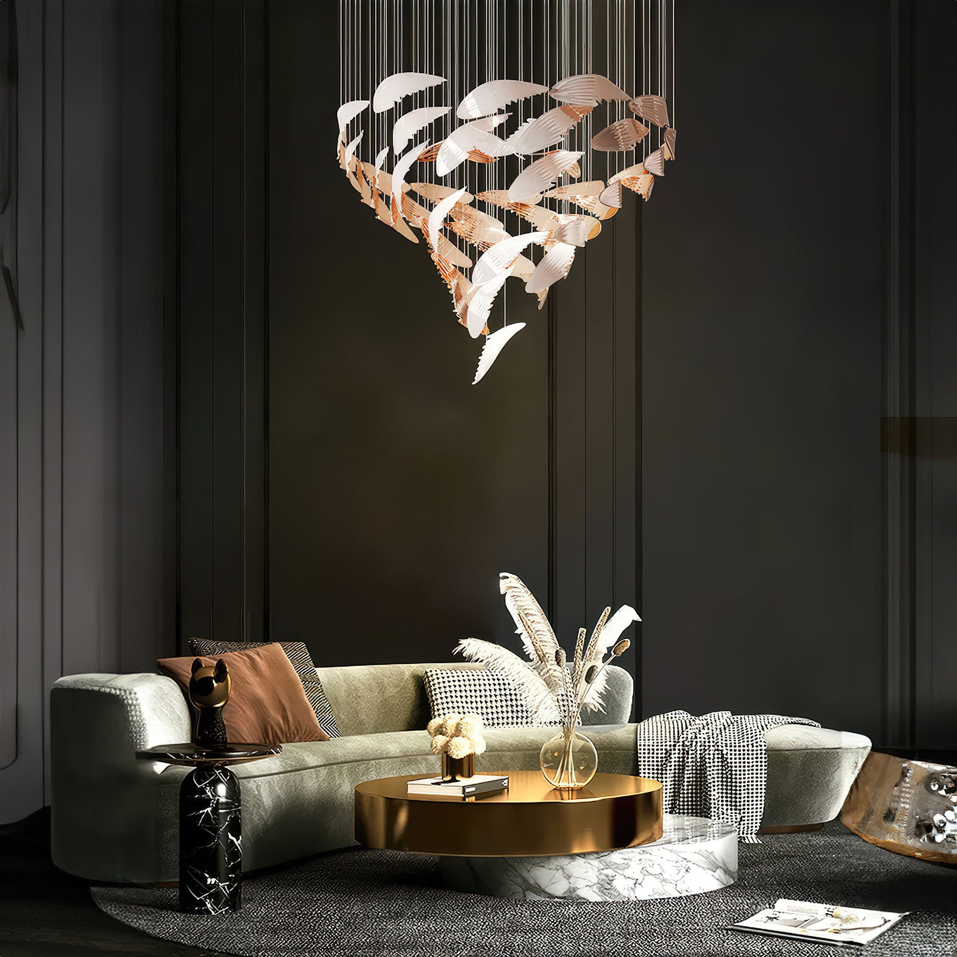 Alvenan Bird Flock Chandelier - Blowlighting
