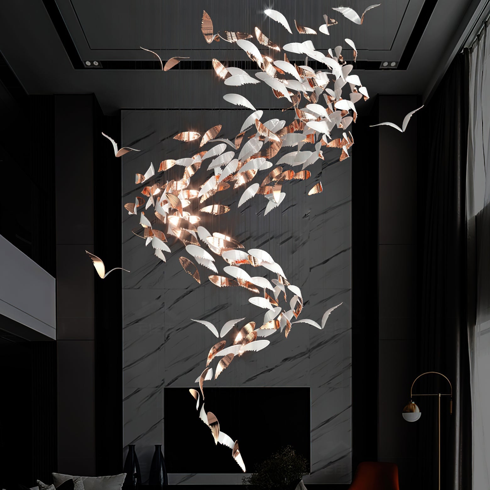 Alvenan Bird Flock Chandelier - Blowlighting