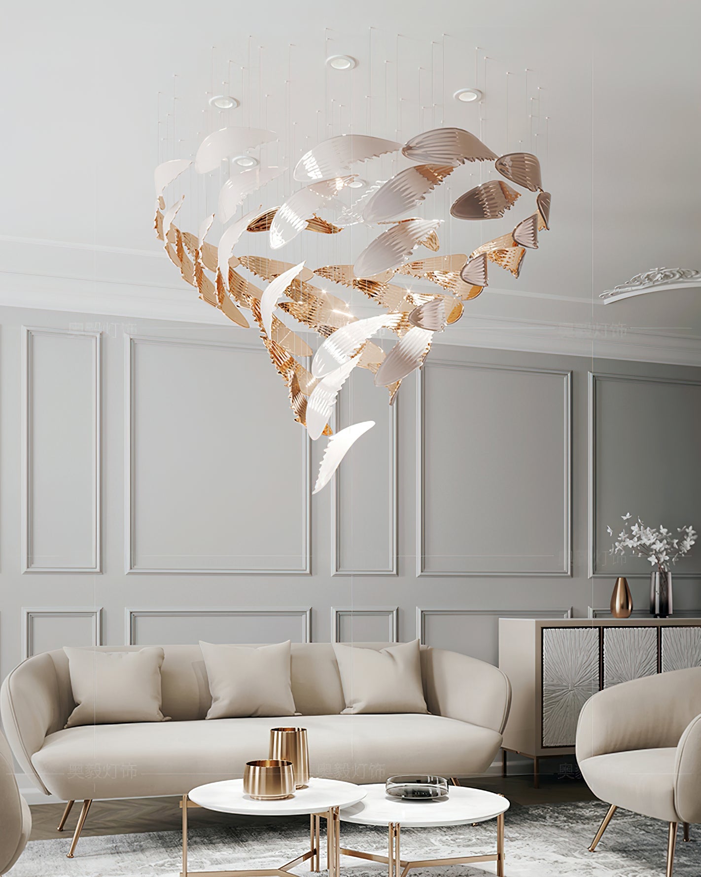 Alvenan Bird Flock Chandelier - Blowlighting