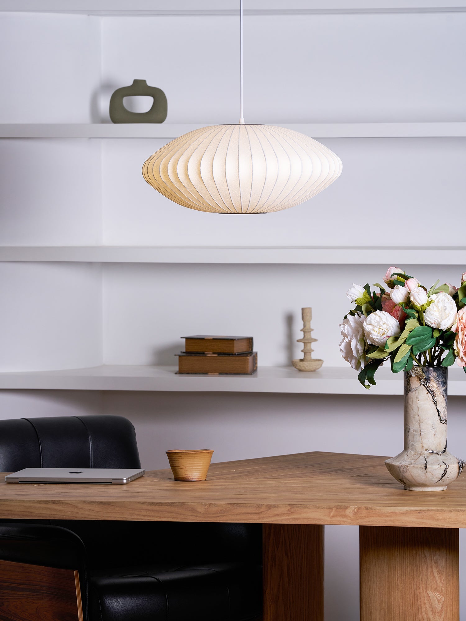 Bubble Mulberry Silk Pendant Lamp - Blowlighting