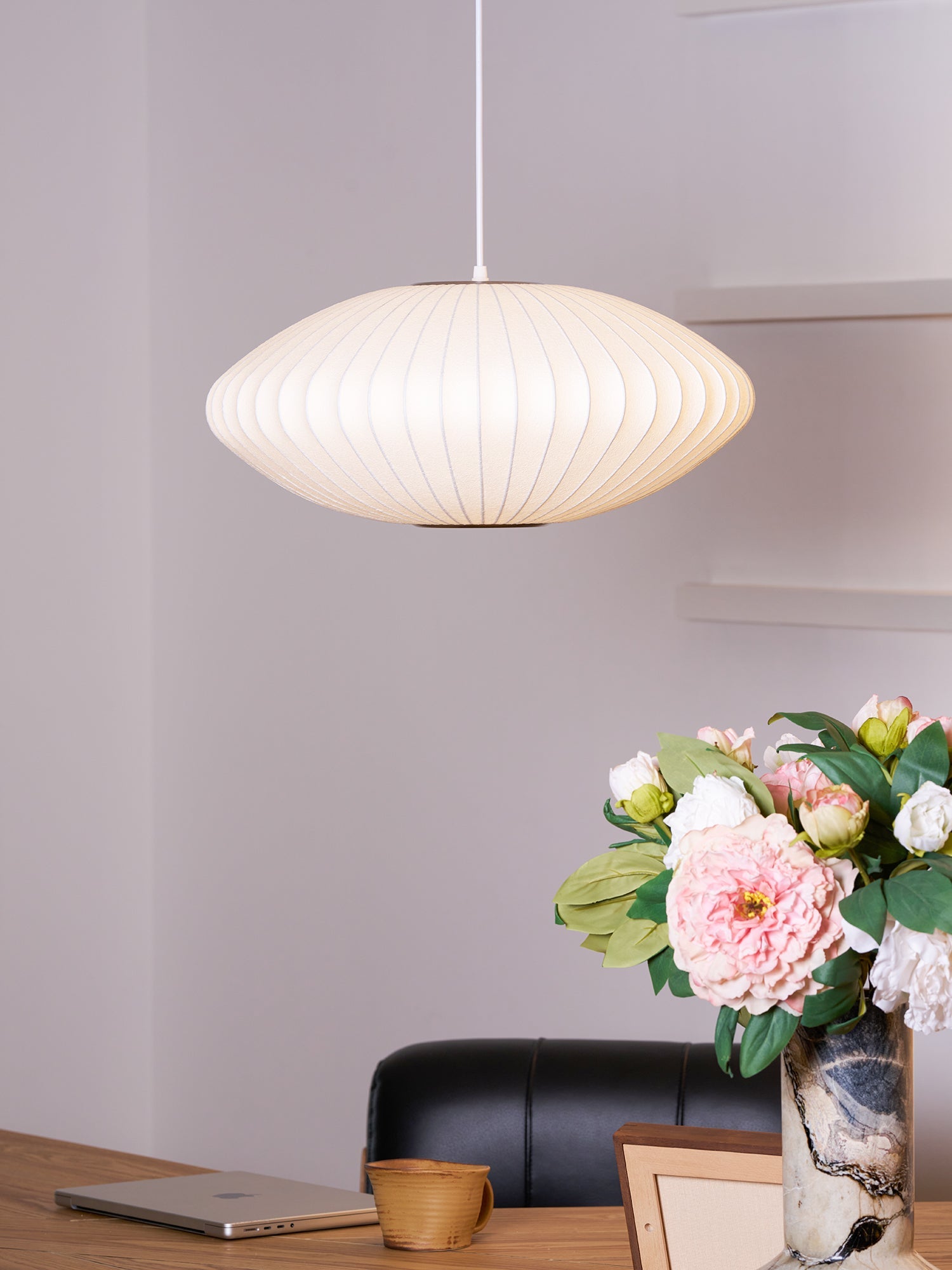 Bubble Mulberry Silk Pendant Lamp - Blowlighting