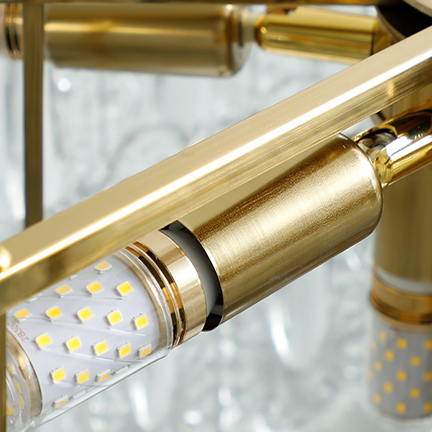 Decorative Pattern Glass Round Chandelier - Blowlighting