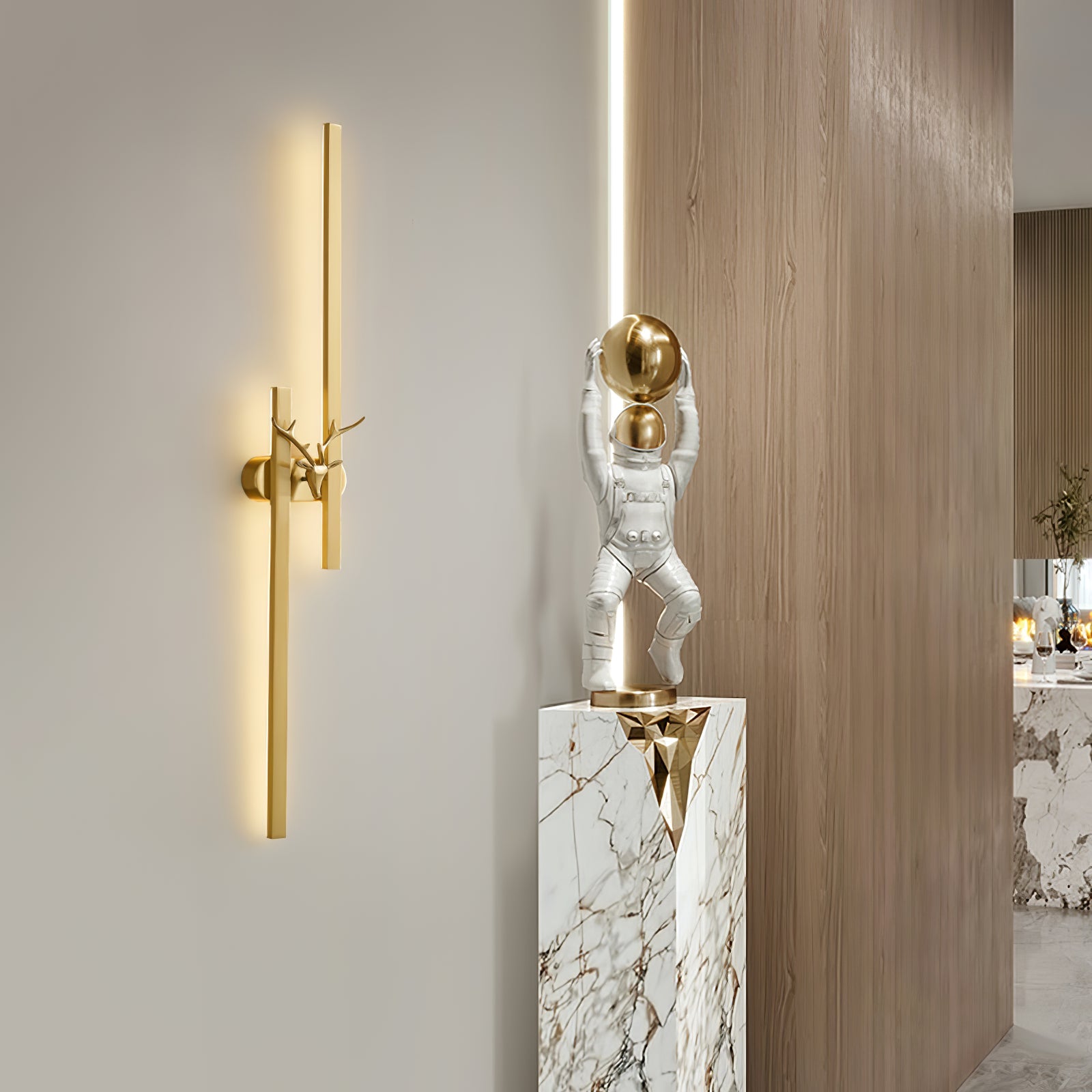 Deer Brass Wall Lamp - Blowlighting