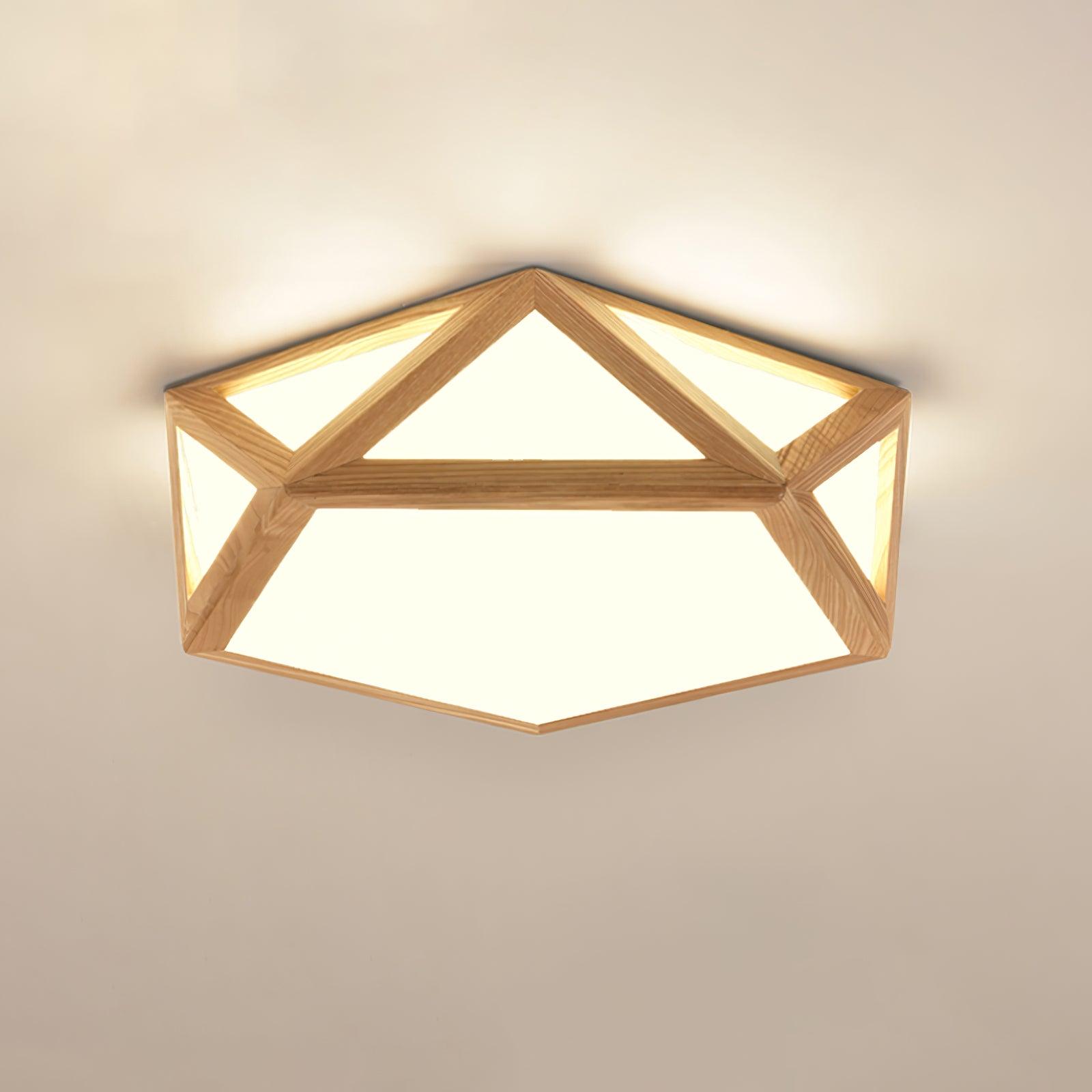 Diamond Wooden Ceiling Lamp - Blowlighting