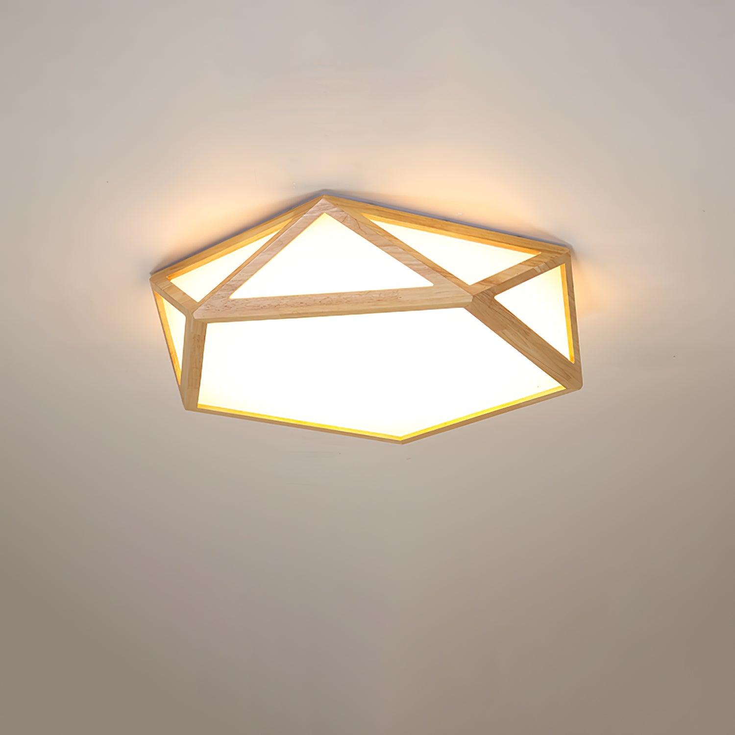 Diamond Wooden Ceiling Lamp - Blowlighting