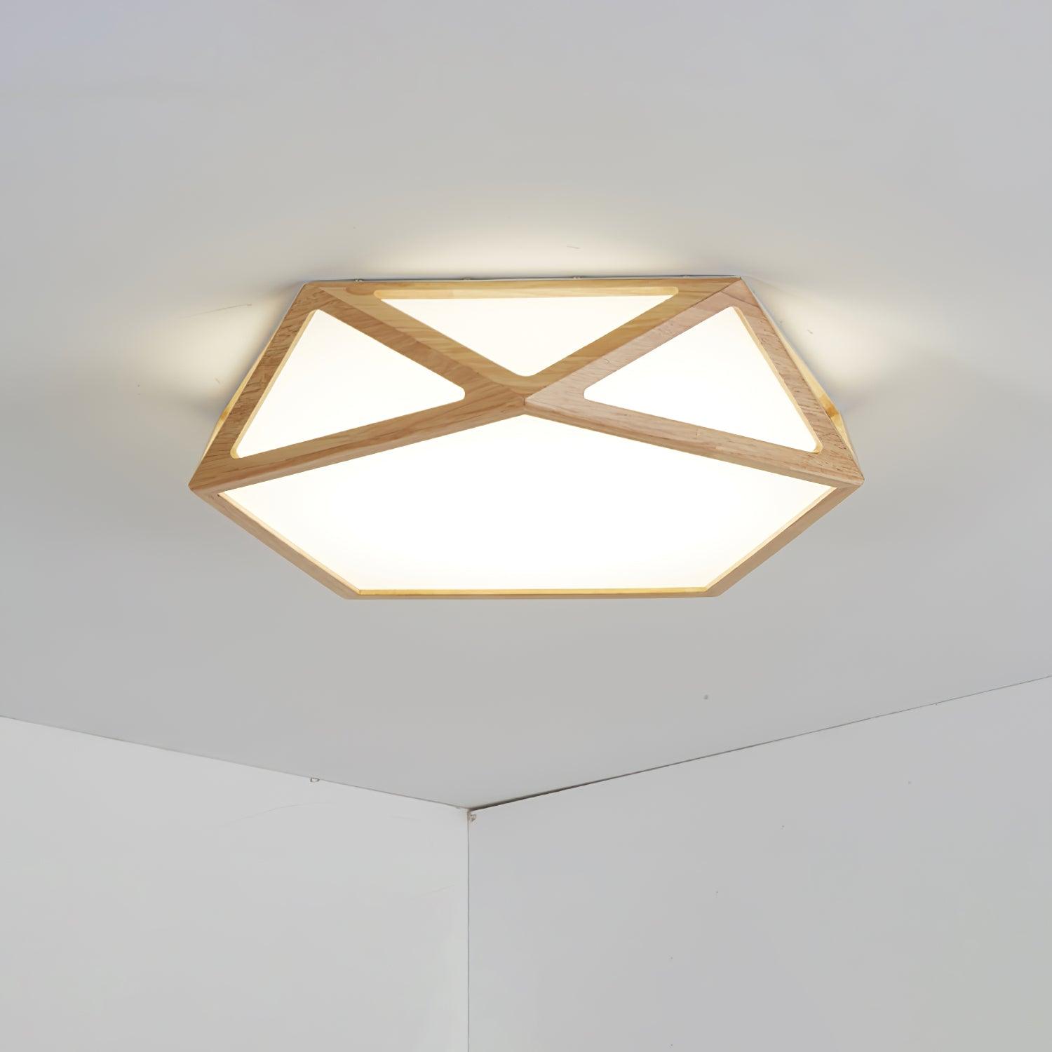 Diamond Wooden Ceiling Lamp - Blowlighting
