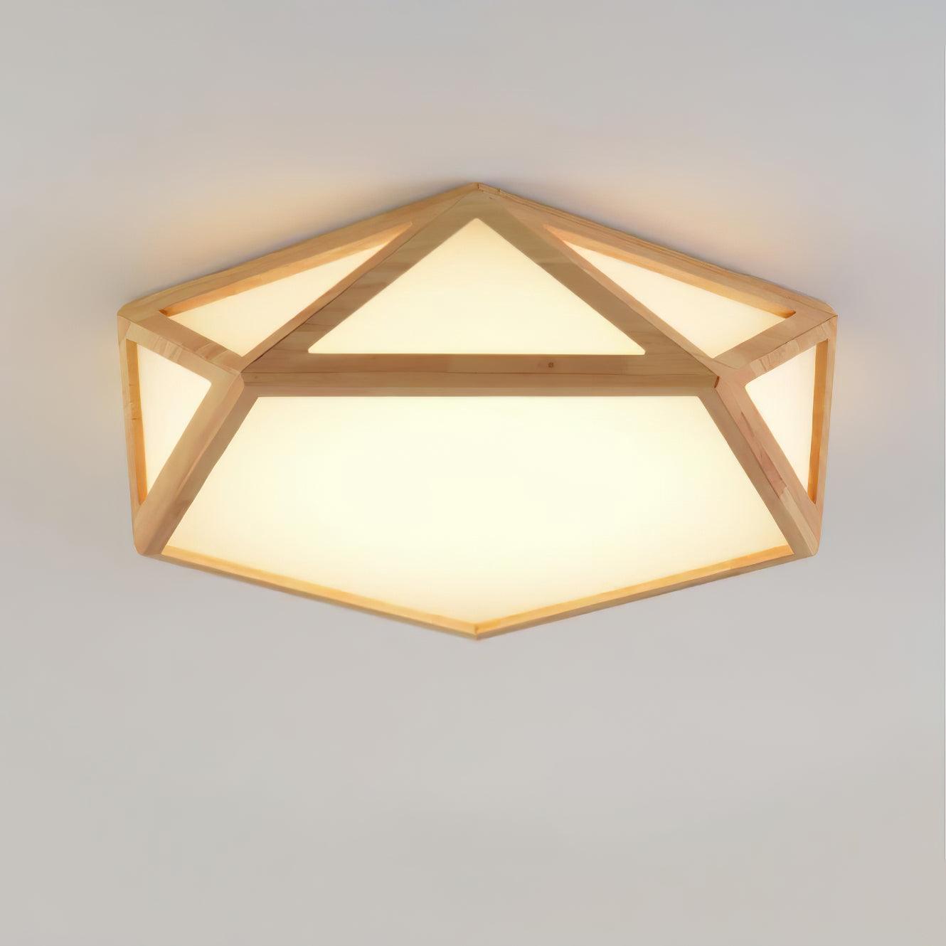 Diamond Wooden Ceiling Lamp - Blowlighting