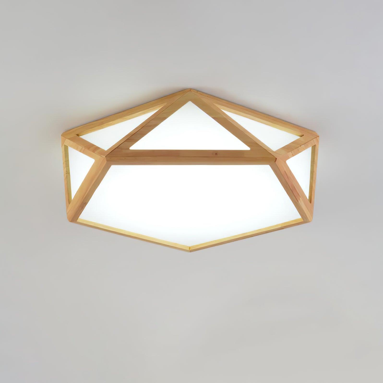 Diamond Wooden Ceiling Lamp - Blowlighting