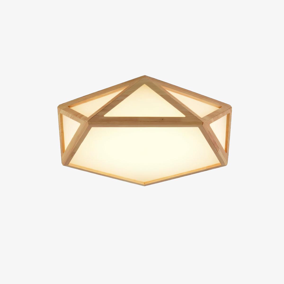 Diamond Wooden Ceiling Lamp - Blowlighting