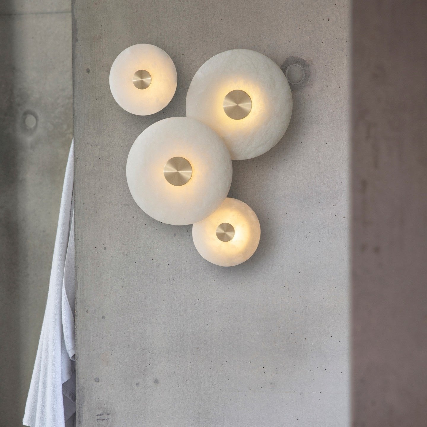 Selina Minimalist Alabaster Ceiling Light - Blowlighting