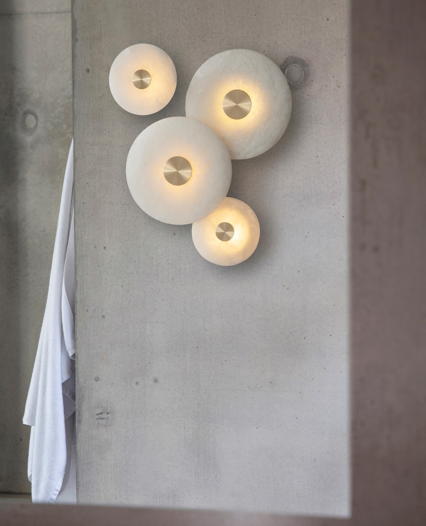 Selina Minimalist Alabaster Ceiling Light - Blowlighting
