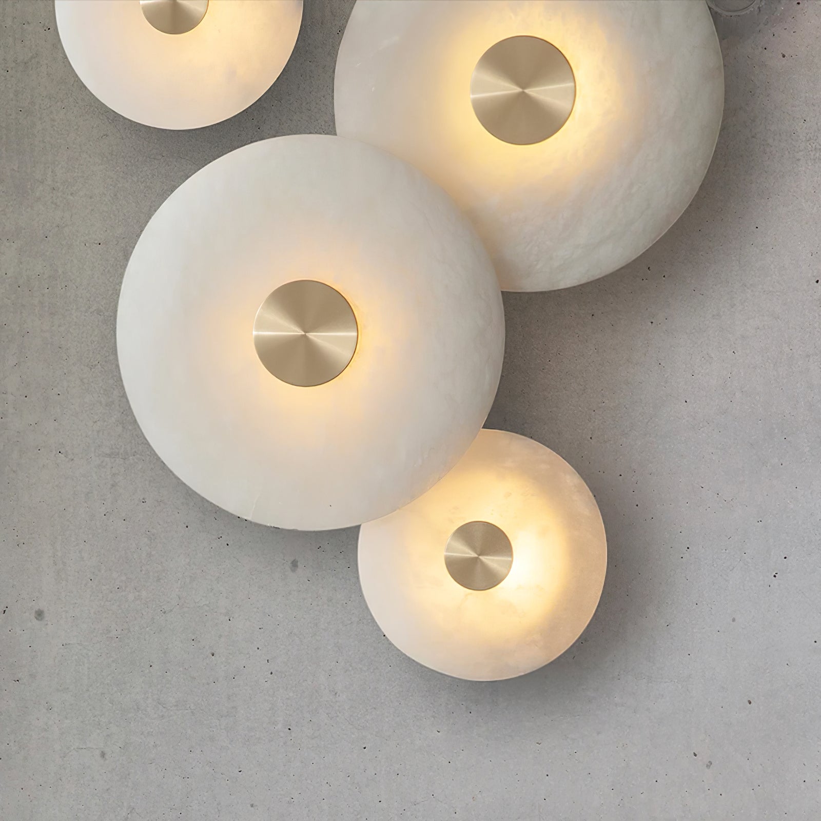 Selina Minimalist Alabaster Ceiling Light - Blowlighting