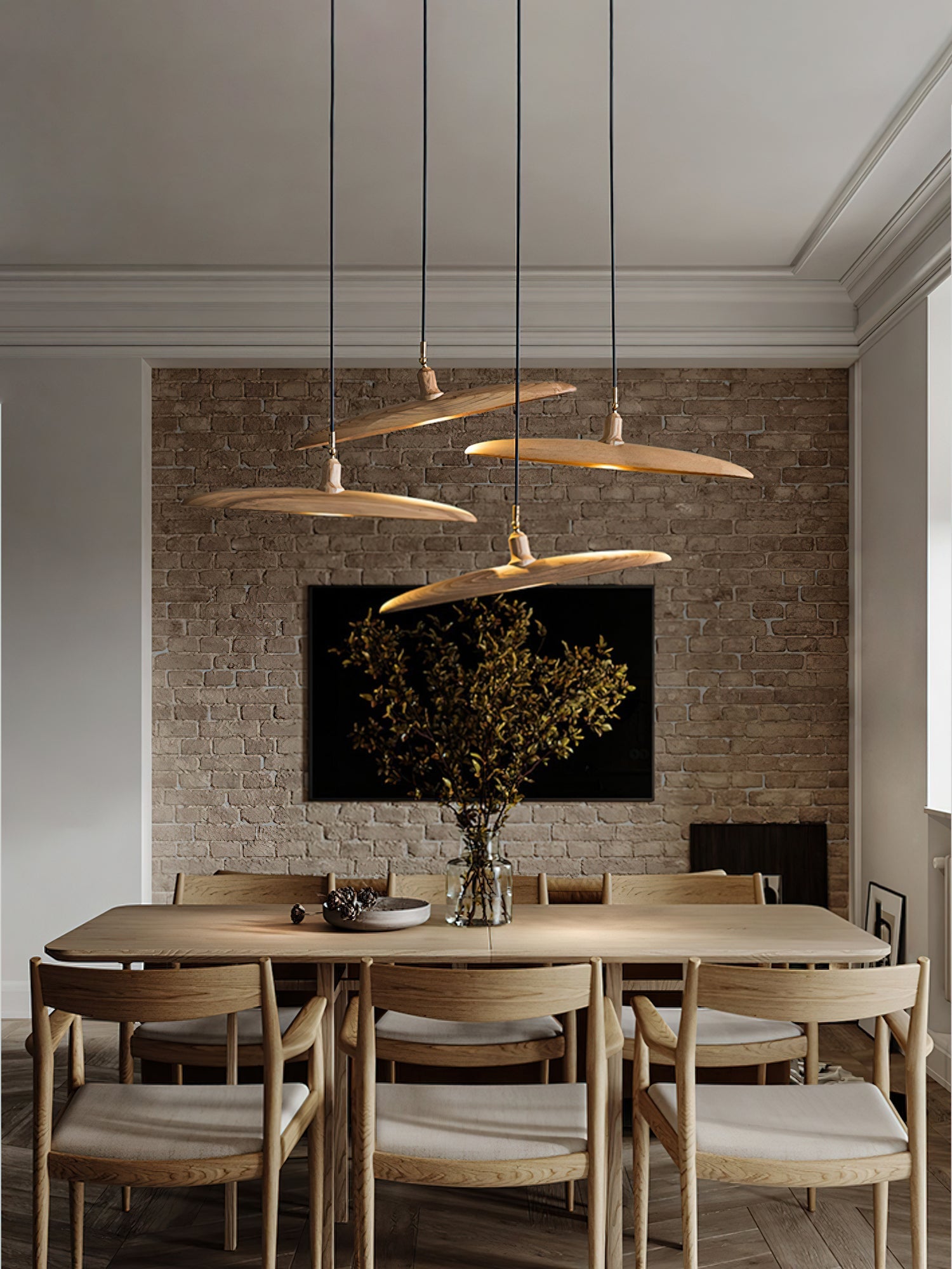 Zelirira Blade Wood Pendant Light - Blowlighting