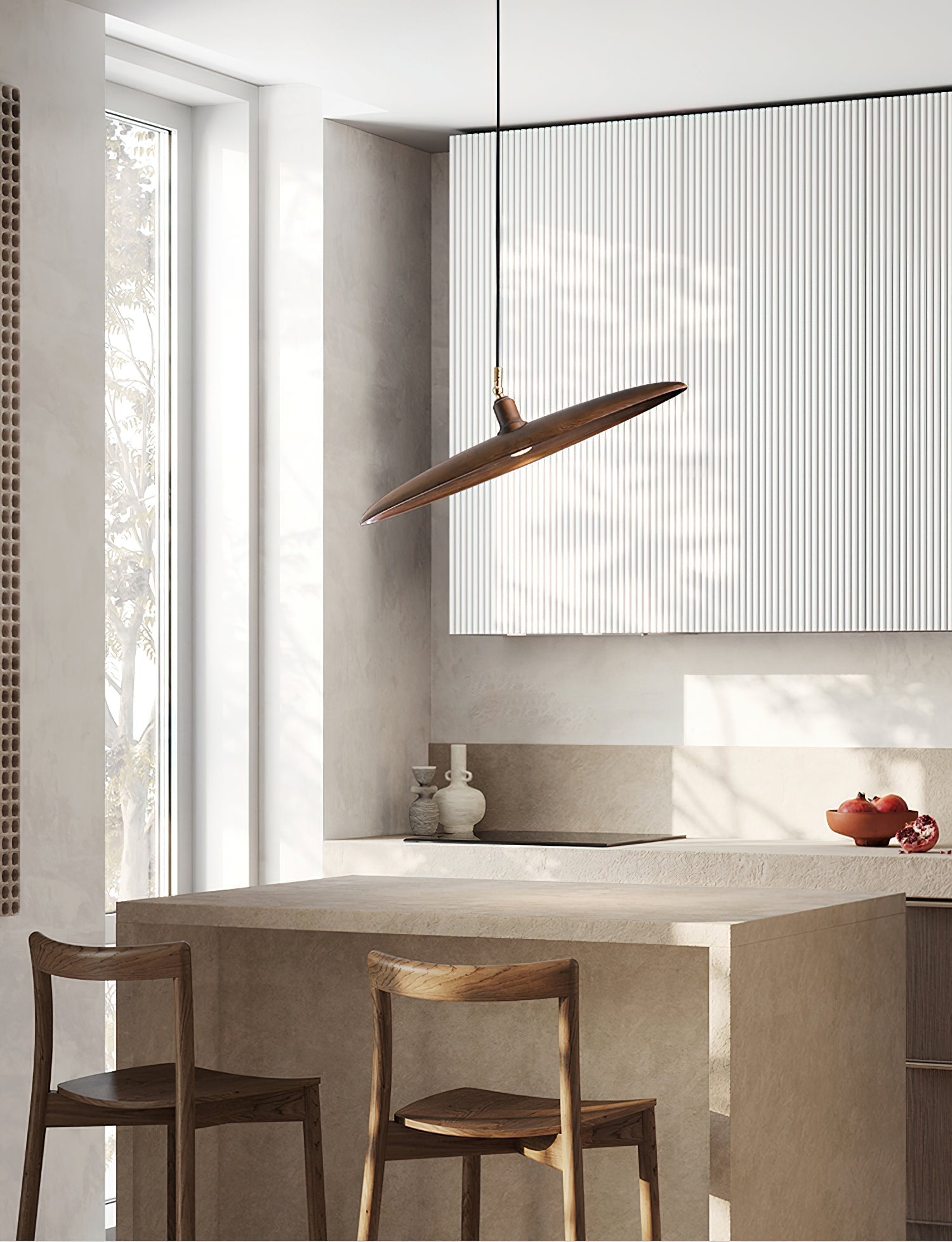 Zelirira Blade Wood Pendant Light - Blowlighting