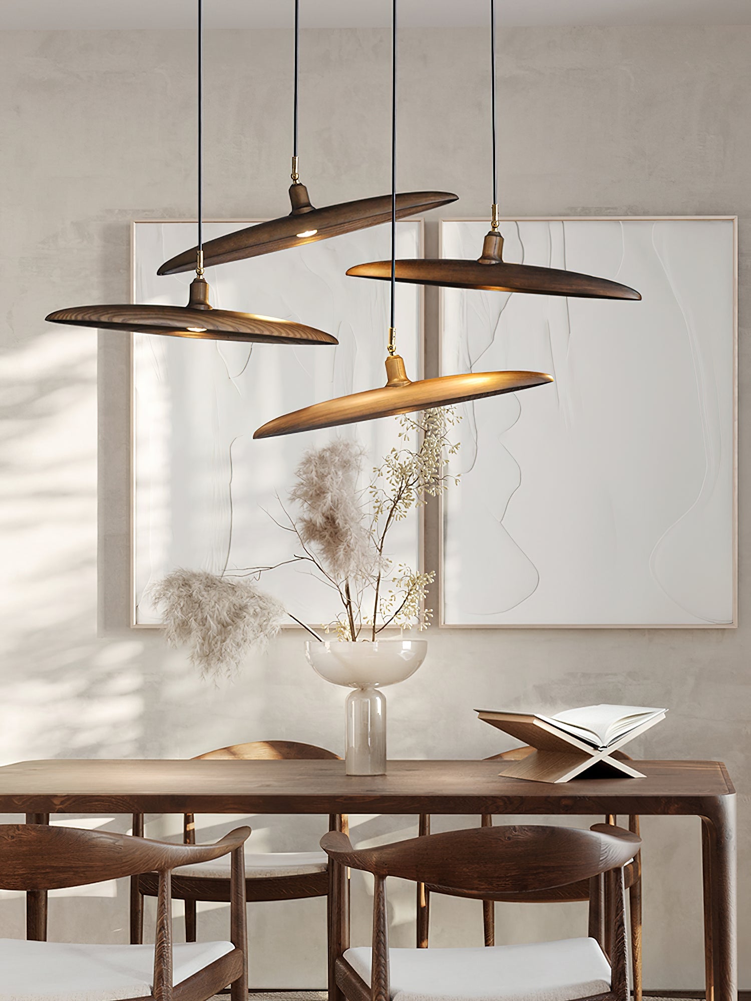 Zelirira Blade Wood Pendant Light - Blowlighting