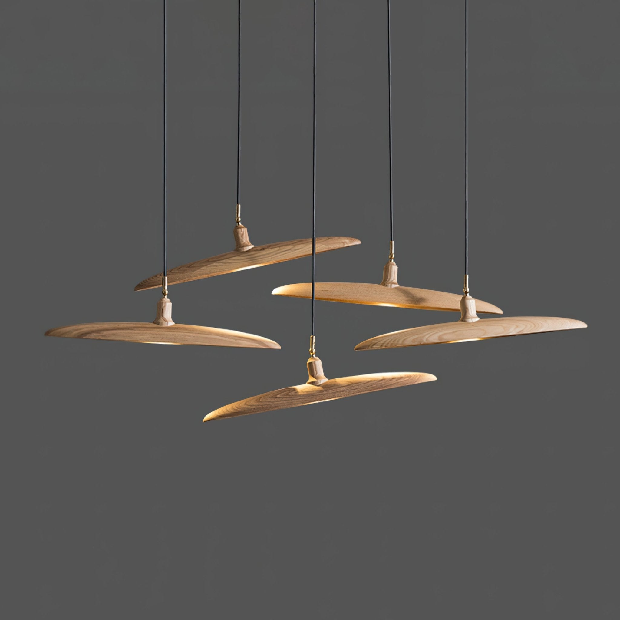 Zelirira Blade Wood Pendant Light - Blowlighting