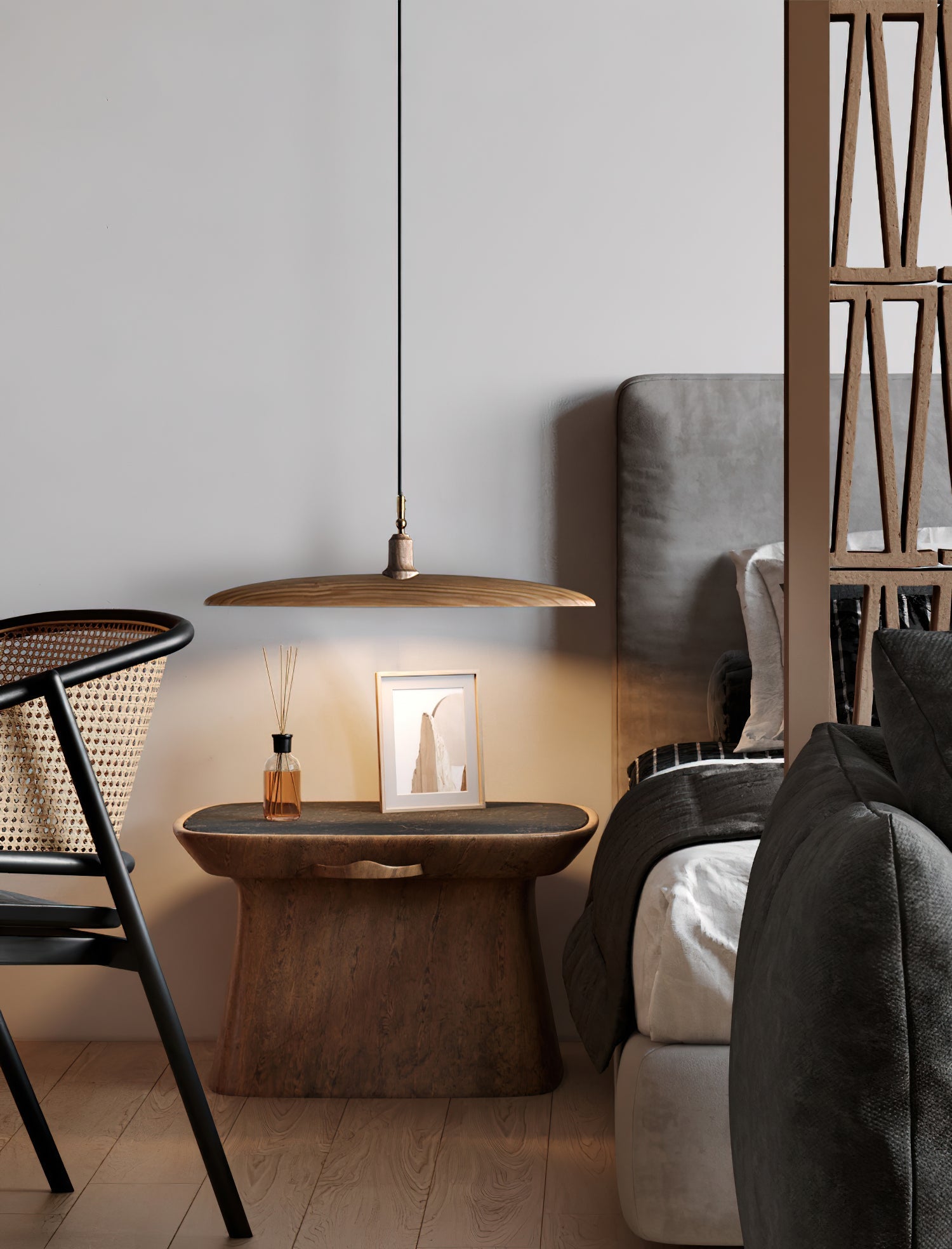 Zelirira Blade Wood Pendant Light - Blowlighting