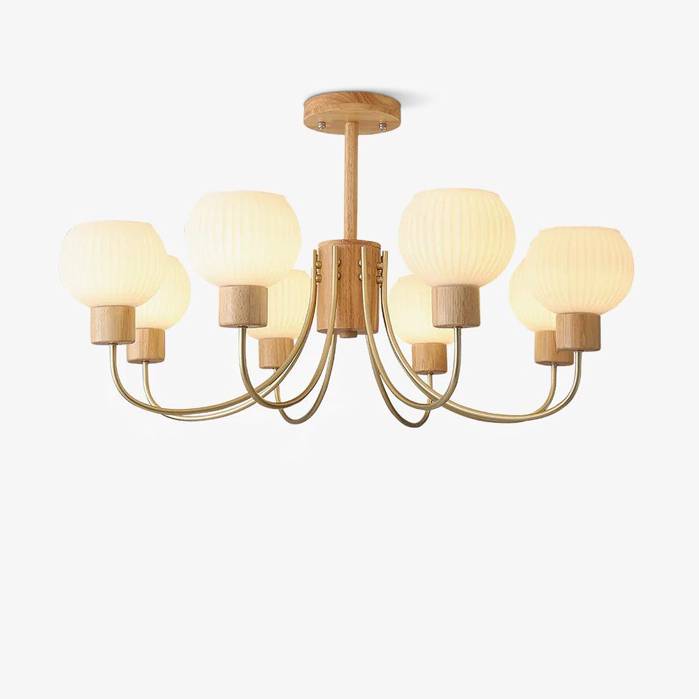 Donnelly Wooden Chandelier - Blowlighting