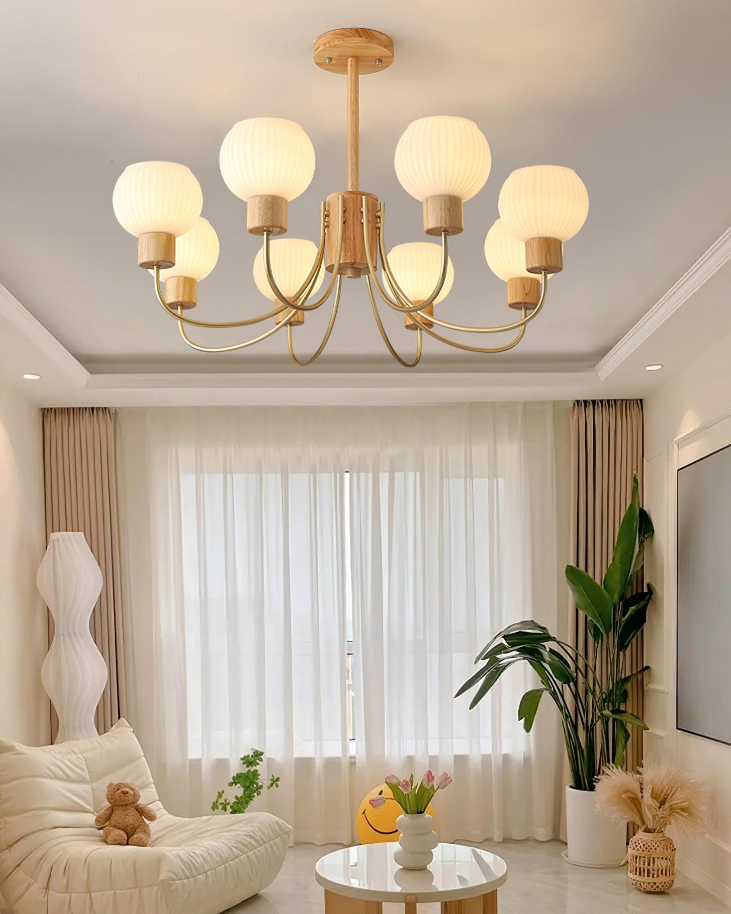 Donnelly Wooden Chandelier - Blowlighting