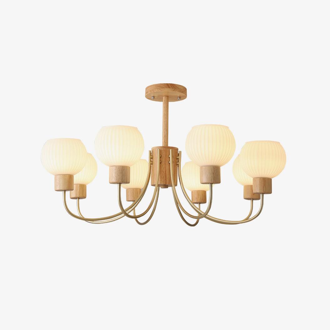 Donnelly Wooden Chandelier - Blowlighting