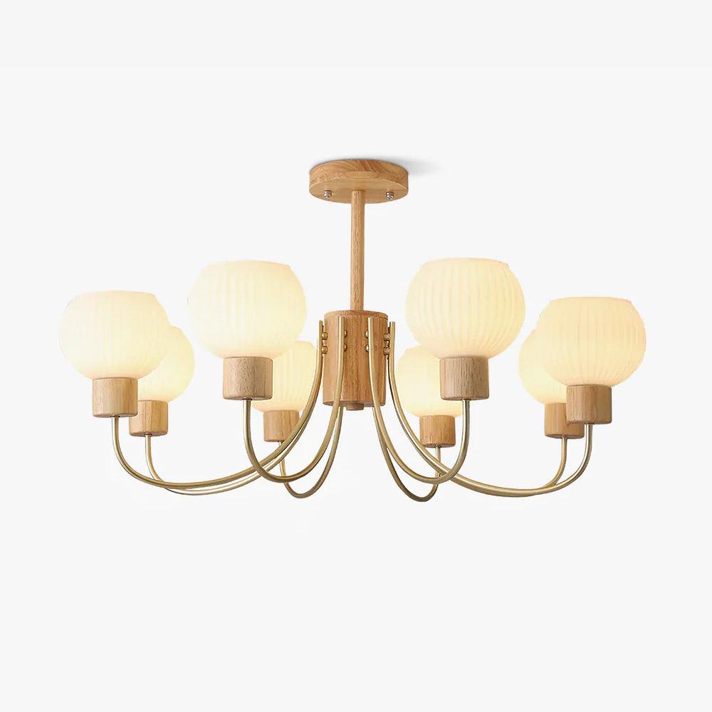 Donnelly Wooden Chandelier - Blowlighting