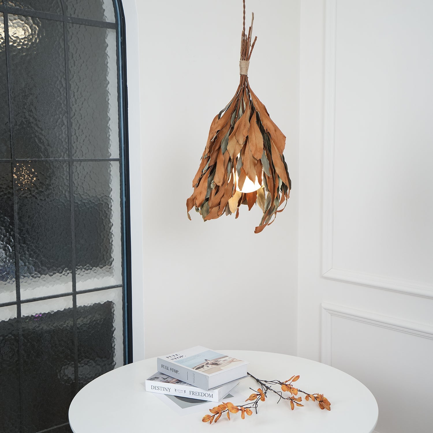 Dried Branch Leaf Pendant Lamp - Blowlighting