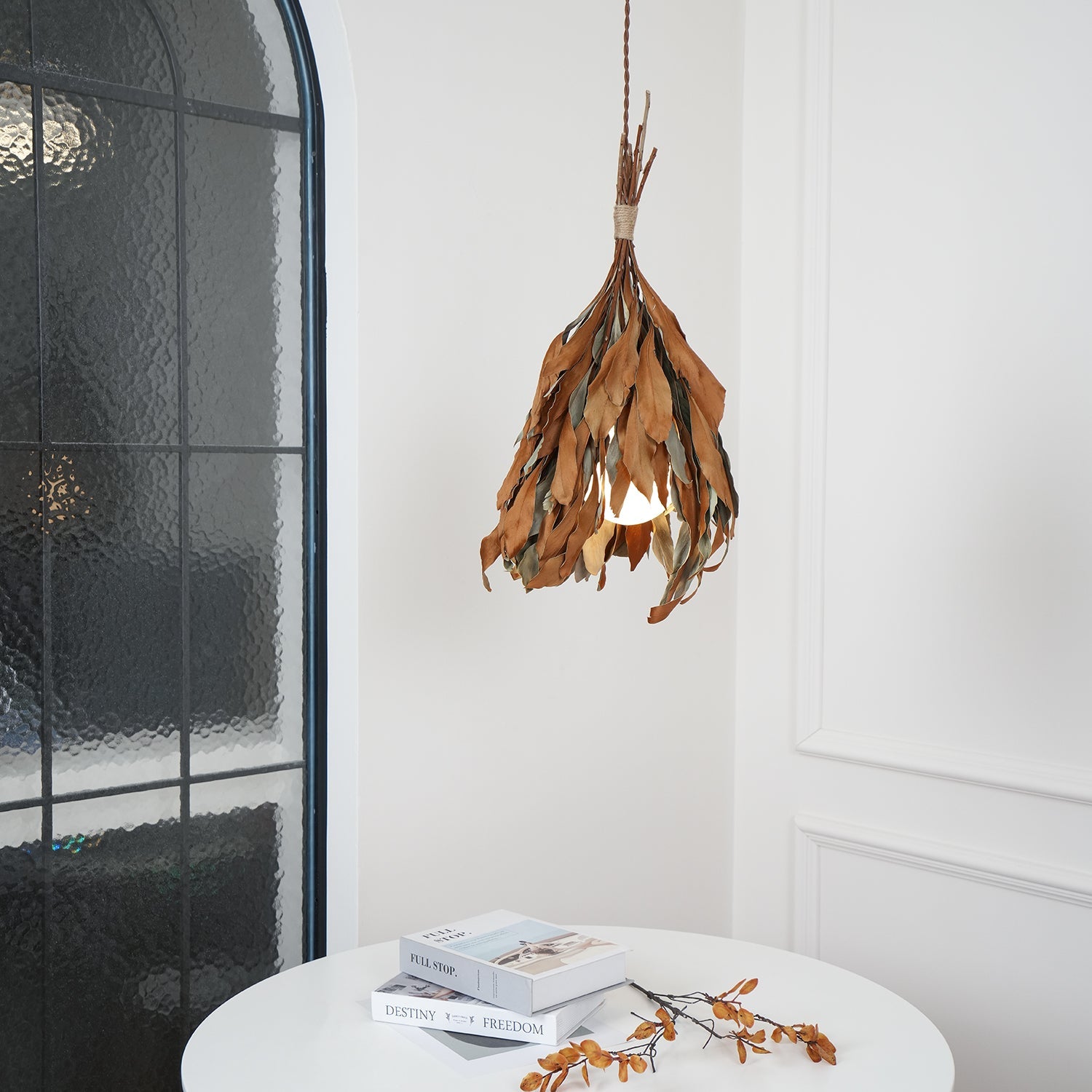Dried Branch Leaf Pendant Lamp - Blowlighting