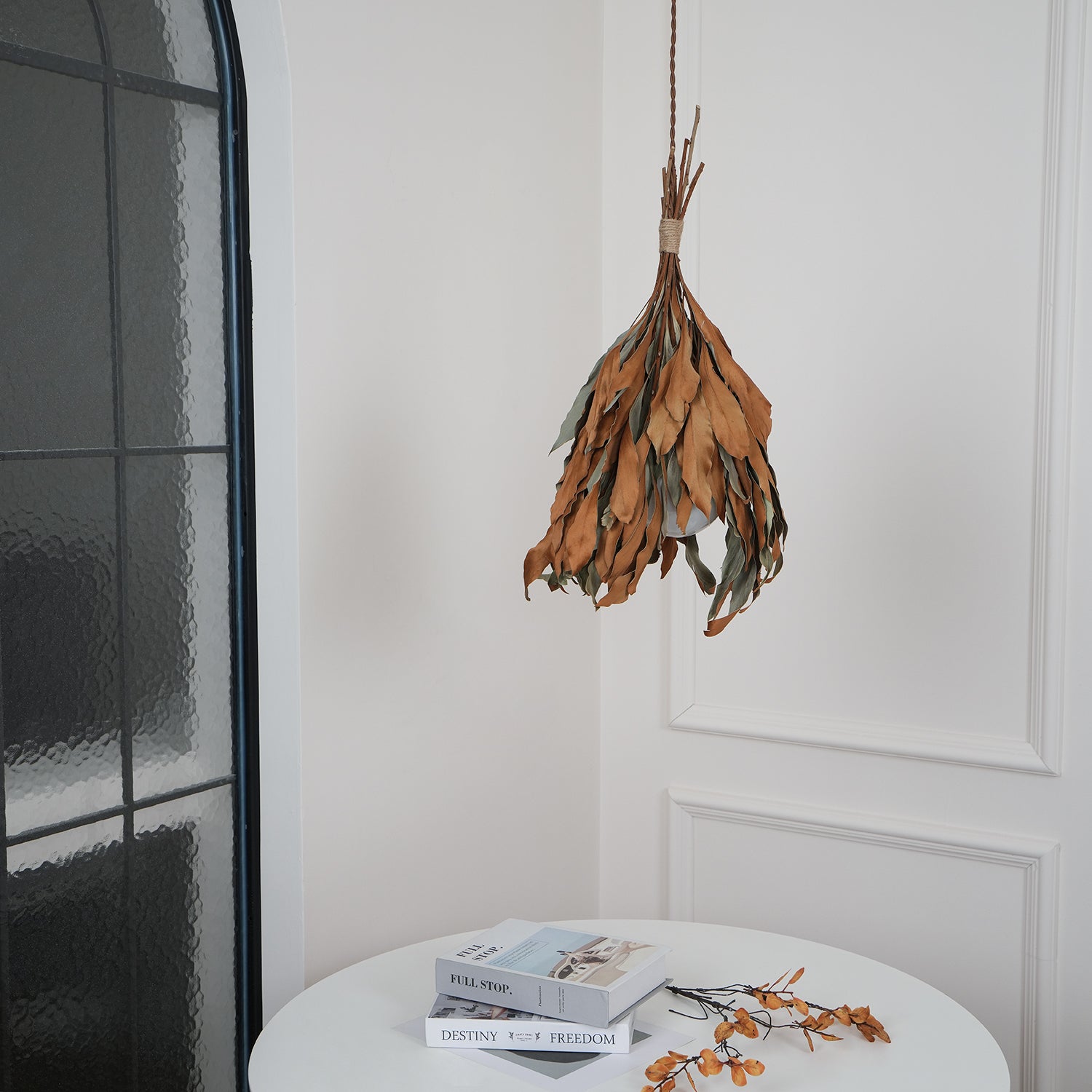 Dried Branch Leaf Pendant Lamp - Blowlighting