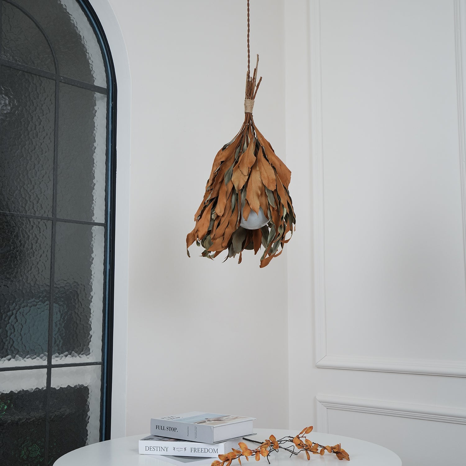 Dried Branch Leaf Pendant Lamp - Blowlighting