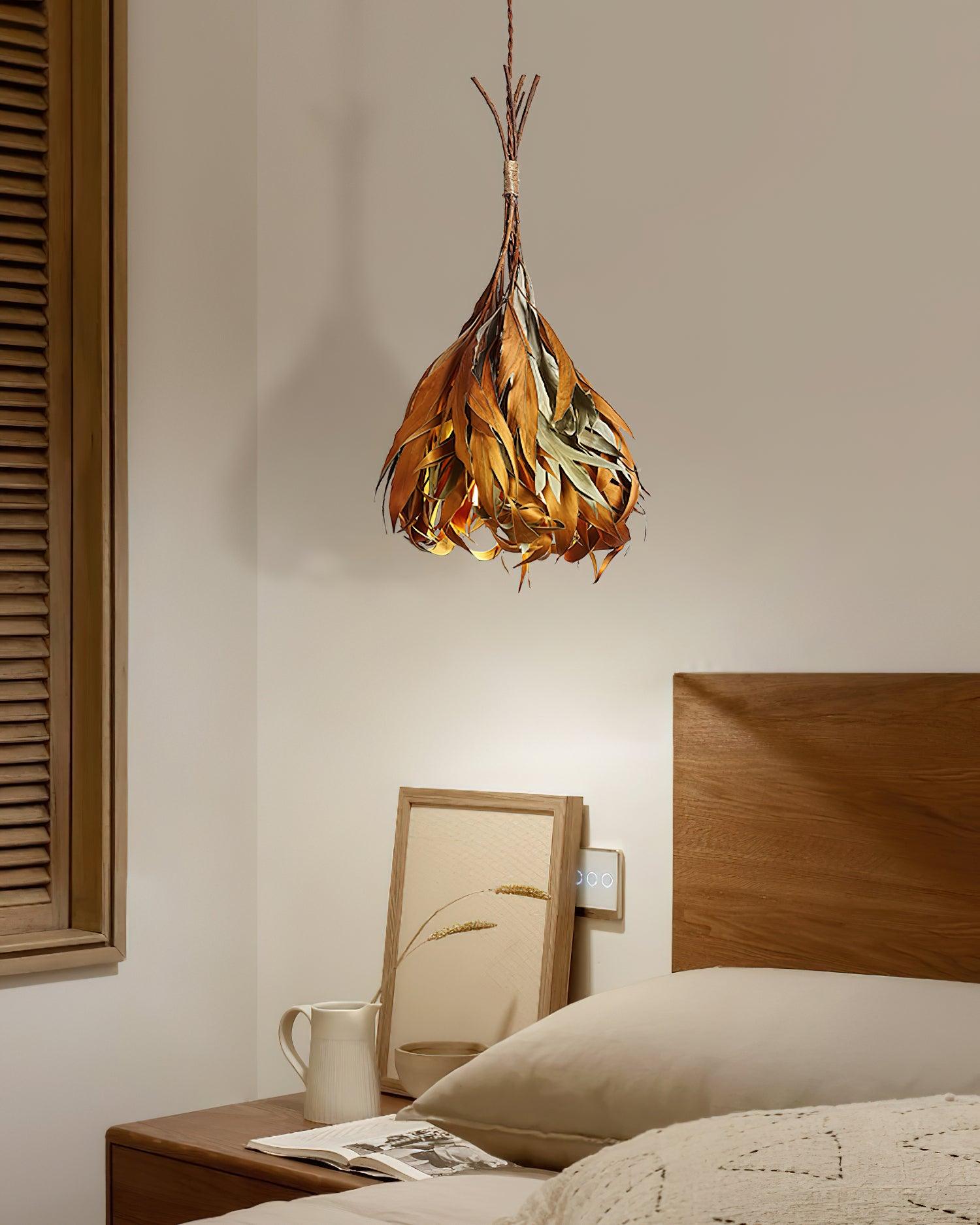 Dried Branch Leaf Pendant Lamp - Blowlighting
