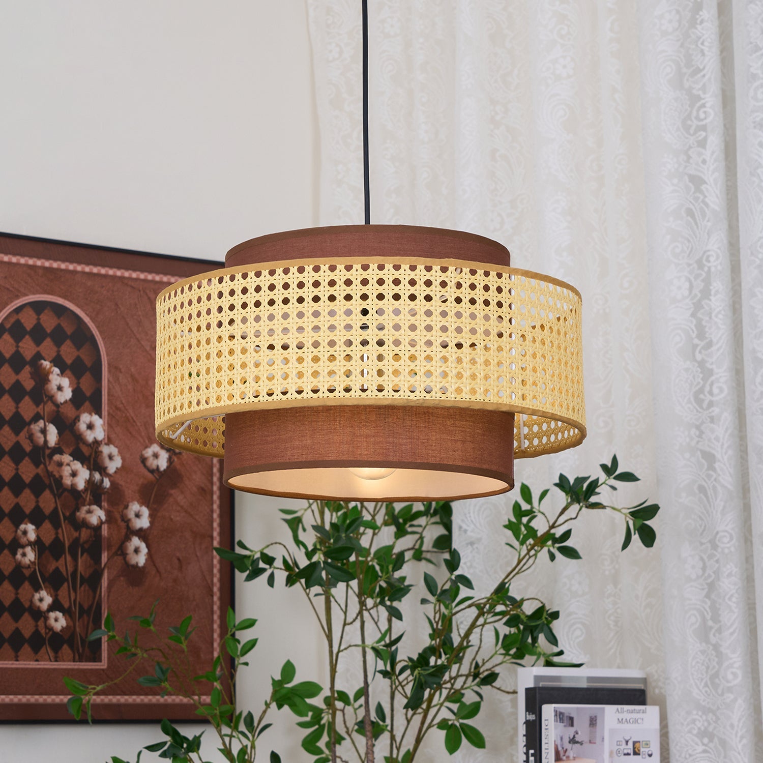 Drum Shade Pendant Light - Blowlighting