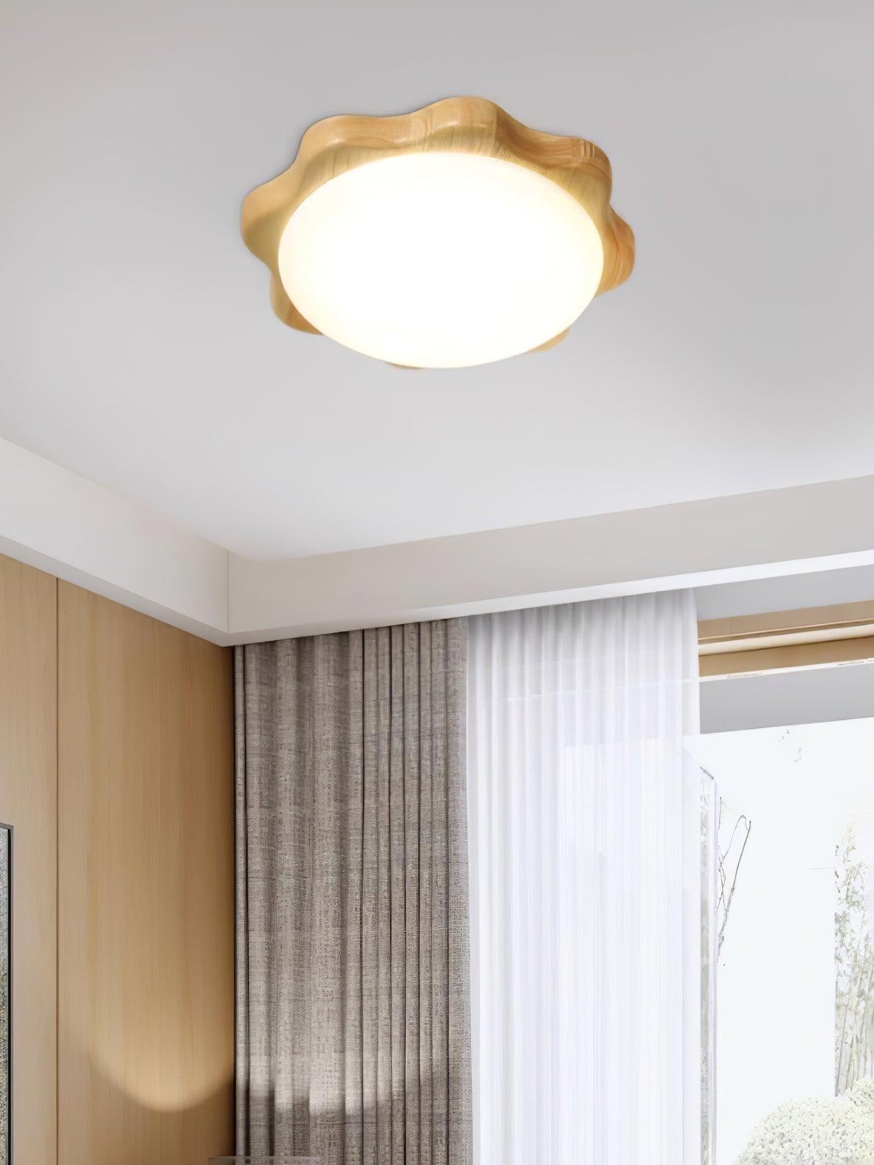 Drum Wood Ceiling Lamp - Blowlighting